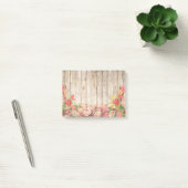 Rustische Romantische Rozen Hout Post-it® Notes (Kantoor)