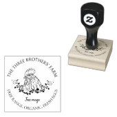 Rustische ronde | Eierkartons Rubberstempel (Gestempeld)