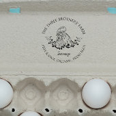 Rustische ronde | Eierkartons Rubberstempel