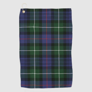 Rustische ruit purper en groen geruit tartan golfhanddoek