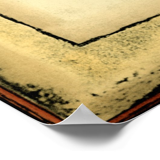 Rustische  Seashell Poster (Hoek)