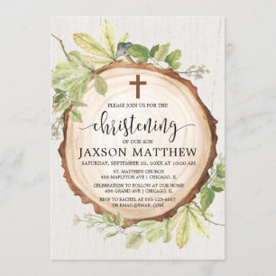 Rustische snijbossen herfst bladgroen kaart