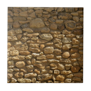 Rustische stenen muur tegeltje