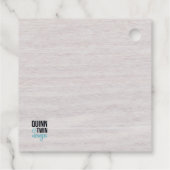 Rustische Succulenten Bedankjes Labels (Achterkant)