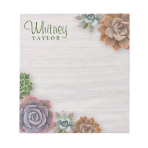 Rustische Succulenten Notitieblok