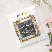 Rustische Thanksgiving zonder blote zonnebloem met Bedankzakje (Gezegeld)