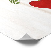 Rustische Valentijn Heart Wreath I Poster (Hoek)