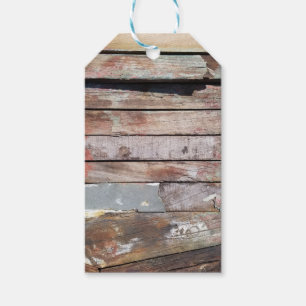 Rustische Verweerde Zeilboot Houten Planken Nautil Cadeaulabel