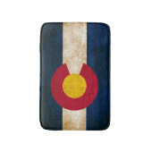 Rustische vlag van Colorado Badmat (Voorkant Verticaal)
