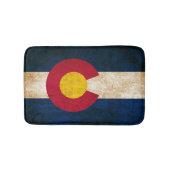 Rustische vlag van Colorado Badmat (Voorkant)