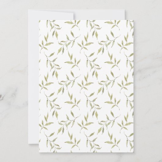 Rustische Waterverf Engels Manor House Save The Date (Achterkant)