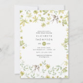 Rustische Waterverf Forest Kaart (Voorkant)