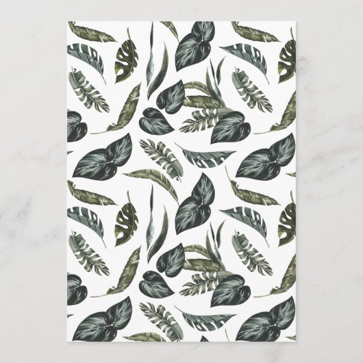 Rustische Waterverf geïllustreerde plattegrond Programma (Achterkant)