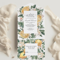 Rustische Waterverf Lemon Italiaans Citrus Baby sh
