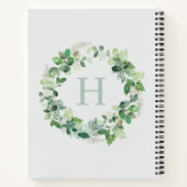 Rustische Waterverf met ontvangst van grote monogr Notitieboek (Achterkant)