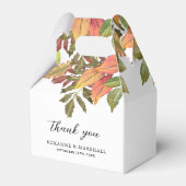 Rustische Waterverf najaar Herfst Dank u voor de v Bedankdoosjes (Achterkant)