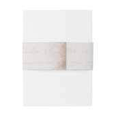  Rustische Waterverf Romantic Brown Uitnodigingen Wikkel (Achterkant Voorbeeld)