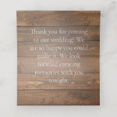 Rustische Waterverf Terracotta Floral Wedding (Binnenkant ongevouwen)