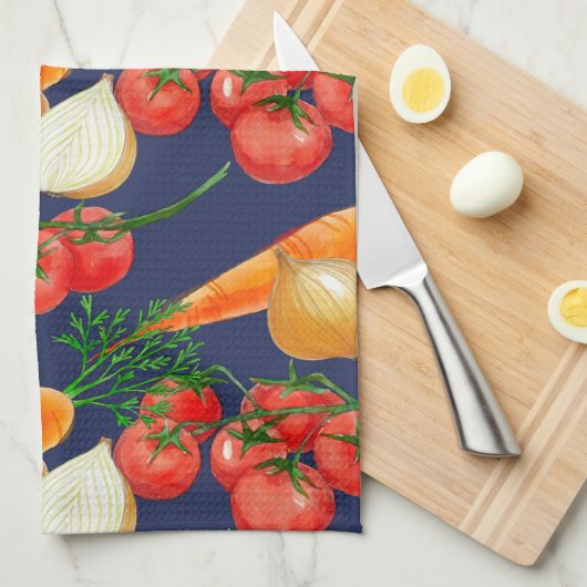  Rustische Waterverf Theedoek (Quarter Fold)