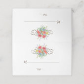 Rustische Waterverf Wilde Flowers Wedding (Buitenkant ongevouwen)