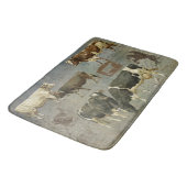 Rustische Westerne Lodge Boerderij Koe Barn Badmat (Gekanteld)