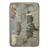 Rustische Westerne Lodge Boerderij Koe Barn Badmat (Voorkant Verticaal)