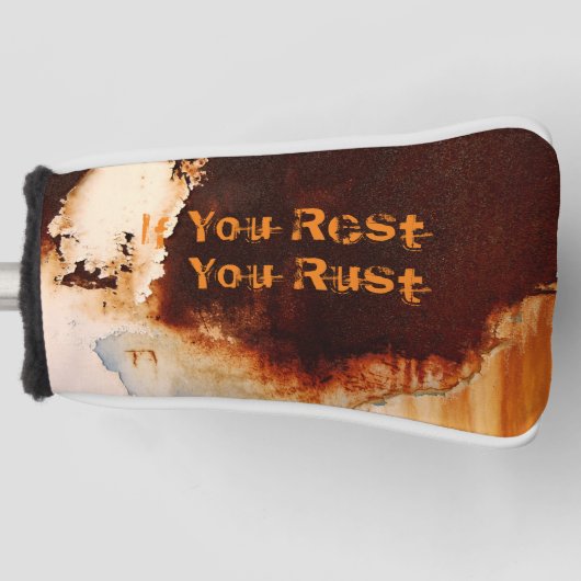 rustkunst — uniek golfheadcover (Voorkant)