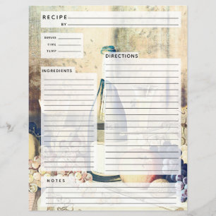 Rustlic Italy Recipe Insert