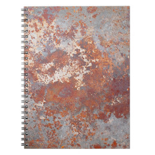 Rustmetalen achtergrond notitieboek
