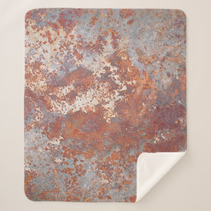 Rustmetalen achtergrond sherpa deken