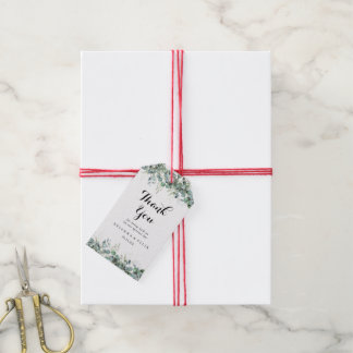 Rustoce Botanische Eucalyptus Groene Huwelijk Cadeaulabel