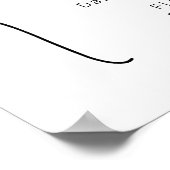 Rustoest Bruiloftsprogramma Met Pictogrammen Poste Poster (Hoek)