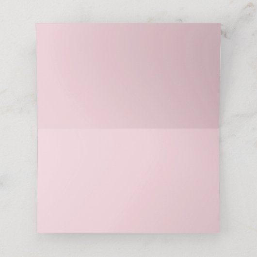 Rustoise bloemige trouwplaatskaart, Tafelnummer 01 (Binnenkant ongevouwen)