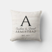 Rustoise Trouw Monogram Koppel  Kussen (Voorkant)