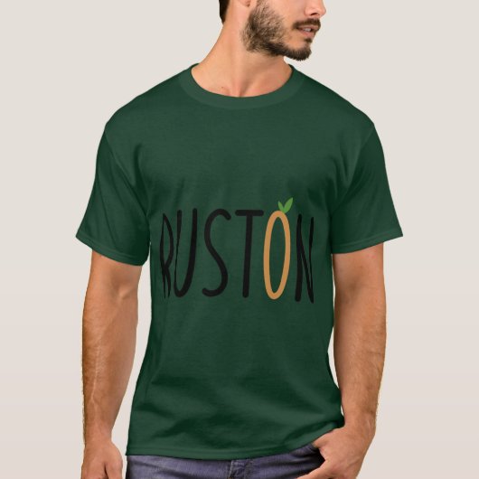 ruston perzik t-shirt (Voorkant)