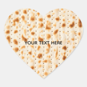 Rustoombruine realistische matzes textuur afbeeldi hart sticker