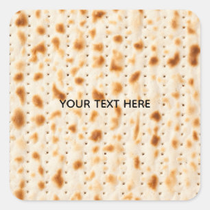 Rustoombruine realistische matzes textuur afbeeldi vierkante sticker
