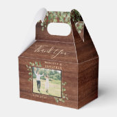 Rustoord Eucalyptus Botanisch Loof Foto Bruiloft Bedankdoosjes (Achterkant)