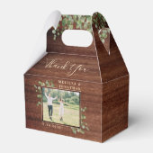 Rustoord Eucalyptus Botanisch Loof Foto Bruiloft Bedankdoosjes (Voorkant Zijde)