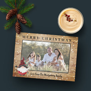 Rustoord Houthakkers Kabouter Kerst Foto Feestdagenkaart