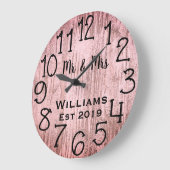 Rustoord Persoonlijk Grijze Houten Op Maat Grote Klok (Hoek)