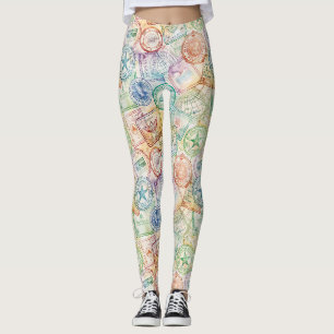 Rustoord Stempel Reispatroon (3) Leggings