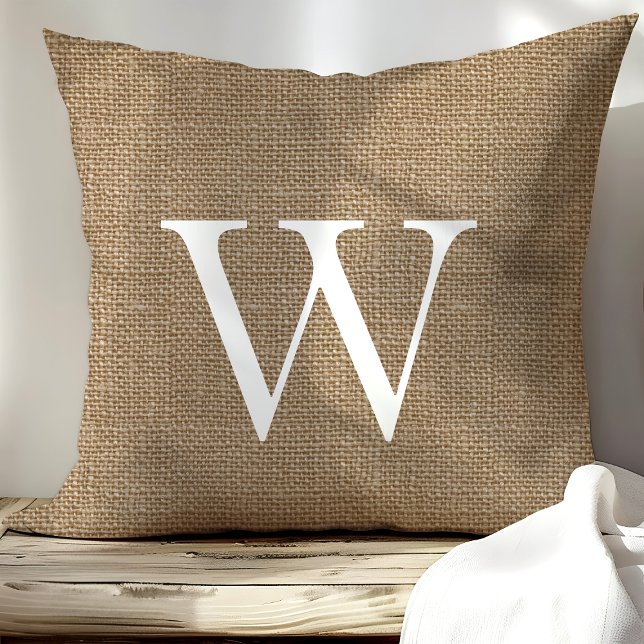 Rustoord Touw Aangepaste Monogram Kussensloop Kuss Kussen (Creator heeft geüpload)