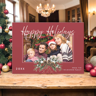Rustoordennenappel Kerst Foto Kerstkaart Kaart