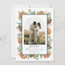 Rustoordig Aquarel Gedroogd Botanisch Boog Foto