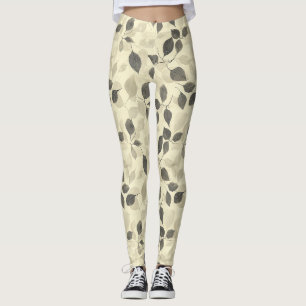 Rustoordruk Bladerenpatroon – Herfst Botanisch 7 Leggings