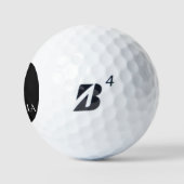 Rustwaterverf initiaal G leraar zwart Golfballen (Logo)