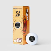 Rustwaterverf initiaal G leraar zwart Golfballen (Verpakking)
