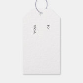 Rustwaterverf Kerstboom Cadeaulabel (Achterkant)