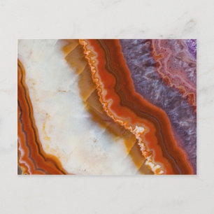 Rusty Amethyst Agate Briefkaart